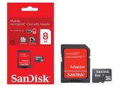 Cartão de Memória SanDisk SDSDQM-008G-B35A T 8GB microSD Mem